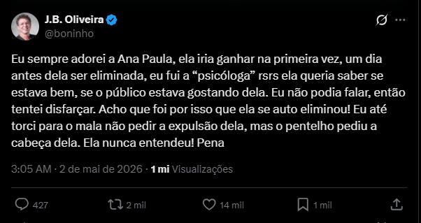 Boninho Quebra o Silêncio, Elogia Ana Paula e Revela Toda a Verdade Chocante Sobre o BBB!