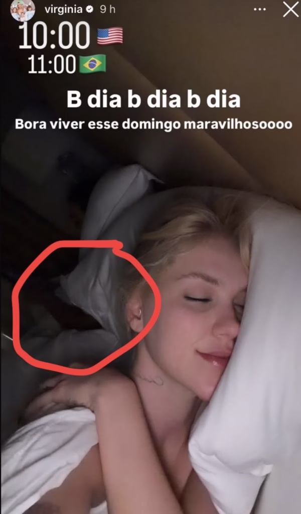 VAZOU FOTO NA CAMA! Virgínia Mostra Braço Misterioso e é Confrontada ao Vivo no Domingão!