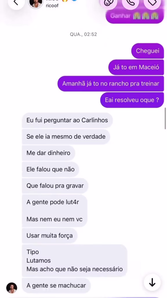 PRINTS VAZADOS: Davi cobrou R$ 300 mil e ameaçou Rico Melquiades nos bastidores!